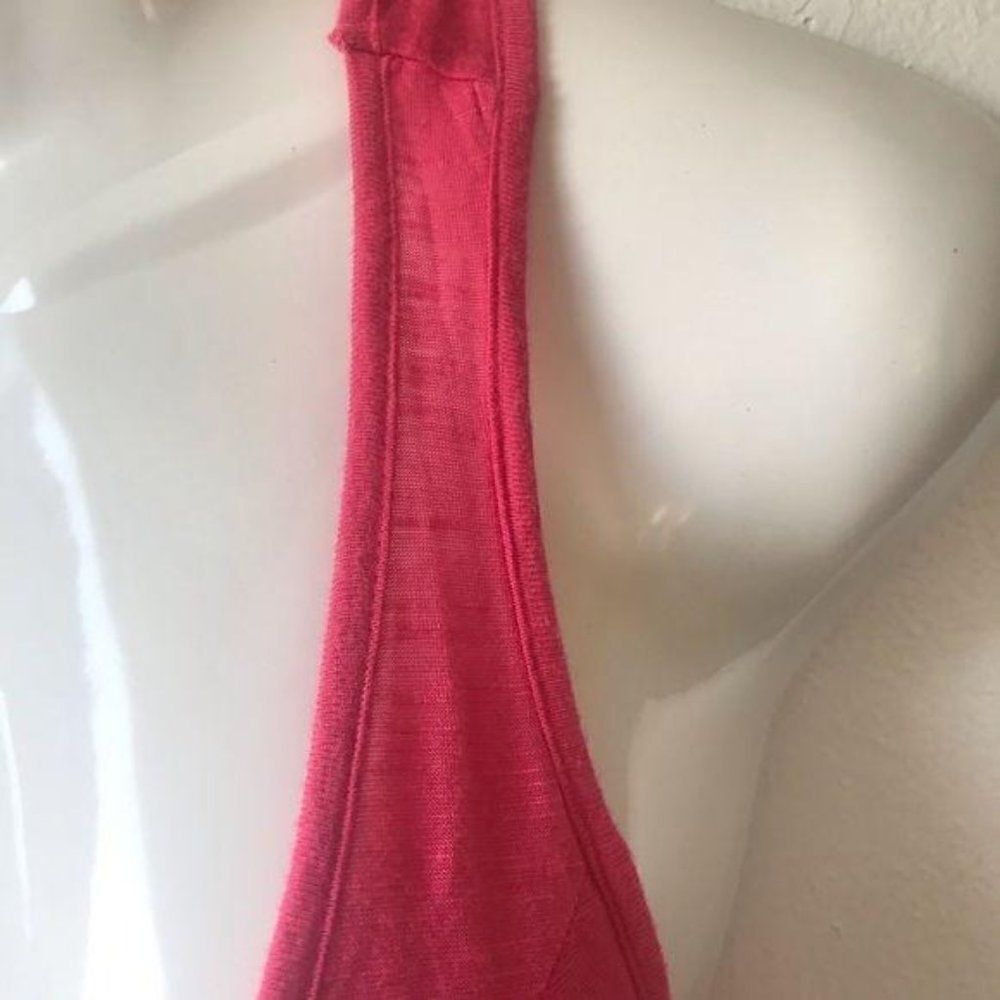 Eyelash Couture Ruffle Tank Top Pink Small - Picture 5 of 9